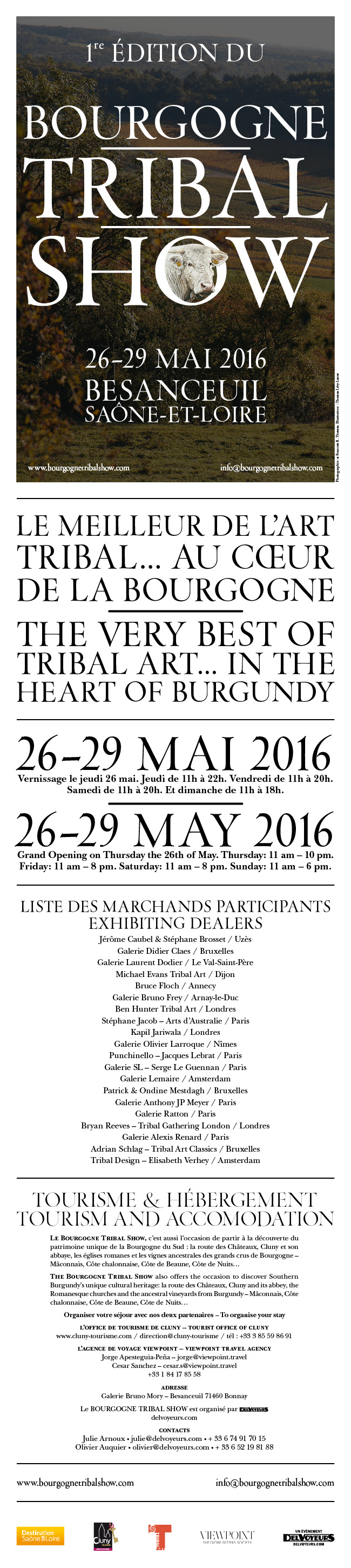 1ère édition du Bourgogne Tribal show - 26-29 Mai 2016 - Besanceuil 1ère édition du Bourgogne Tribal show - 26-29 Mai 2016 - Besanceuil